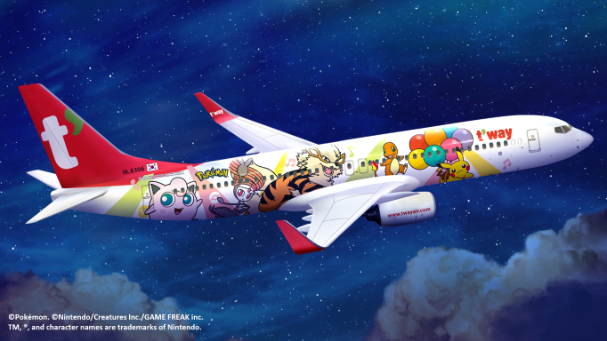 t’way-air-launches-a-pokemon-themed-jet,-pikachu-jet-tw